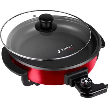 Imagem de Panela Eletrica Cadence 2.8L Antiaderente 1250W 5 Niveis Temperatura Red 220V