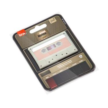 Imagem de BRW Bloco Adesivo Smart Notes Vintage Toca Fita 30 Folhas