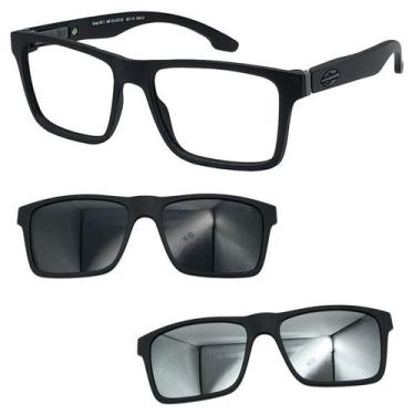 Imagem de Oculos Mormaii Swap NG 2 6153 AFE com 2 Clipon Cinza e Prata, Cinza, P