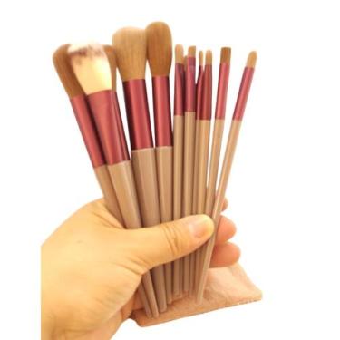 Imagem de Conjunto de 13 Pincéis para maquiagem Profissionais Cores sortidas - S