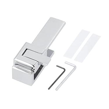 Imagem de GRCFUMO U Bloqueio da porta de vidro em forma de U, Liga de vidro de liga de zinco Limite de vidro Limite, dispositivo de limitação de portão para o hardware da porta do banheiro