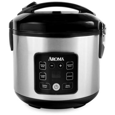 Imagem de Panela de Arroz Digital AROMA® CoreCoat™ para Arroz Integral com Revestimento Cerâmico Antiaderente (8 Xícaras Cozidas, 4 Xícaras Cruas).