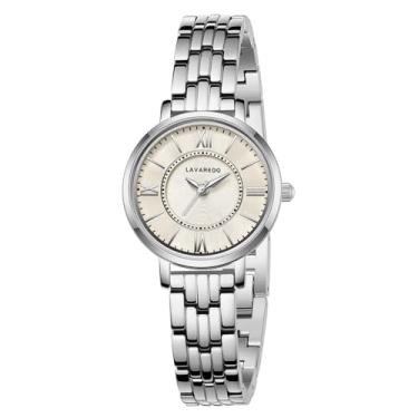 Imagem de Bomieux Relógios femininos, pequeno relógio dourado delicado com algarismos romanos, pulseira vintage, relógio feminino com pulseira de aço inoxidável, analógico, à prova d'água, relógio de pulso