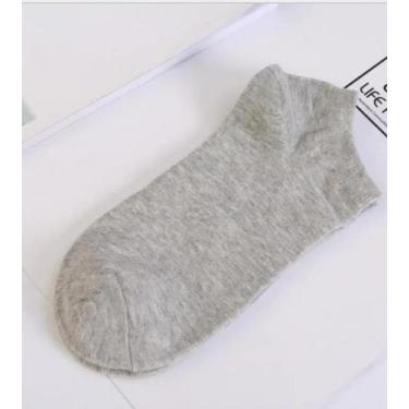 Imagem de Kit 12 pares de meia soquete unisex cores variadas - ANA CAROLA, Cinza