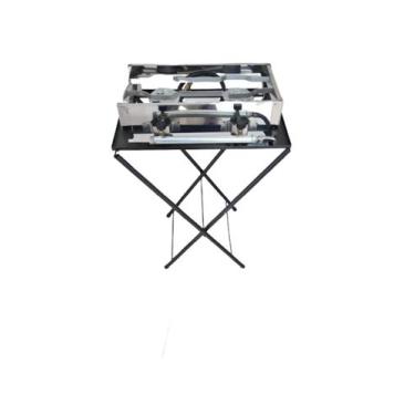 Imagem de Kit - Fogão Inox 2 Bocas E Suporte Dobravel - BERTO PARTS