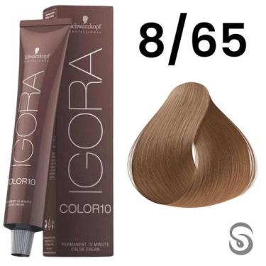 Imagem de Schwarzkopf Igora Color10 Coloração 10 8/65 Louro Claro Marrom Dourado