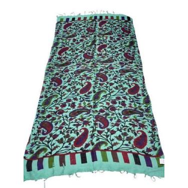Imagem de Cachecol Lenço Pashmina Feminino Indiano Xale Echarpe - Deeyaa