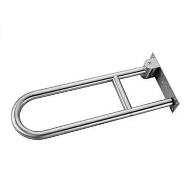 Imagem de Barras de apoio, barras de apoio de segurança, barra de apoio de segurança dobrável montada na parede para banheiro, barra de apoio de aço inoxidável para corrimão de segurança