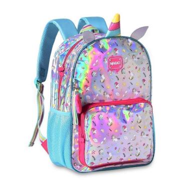 Imagem de Mochila Clio Hológrafica Unicornio 23118-Feminino