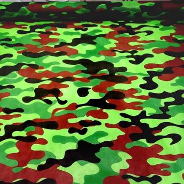 Imagem de TNT Estampado Camuflado Verde Marrom 7.00m X 1,40m