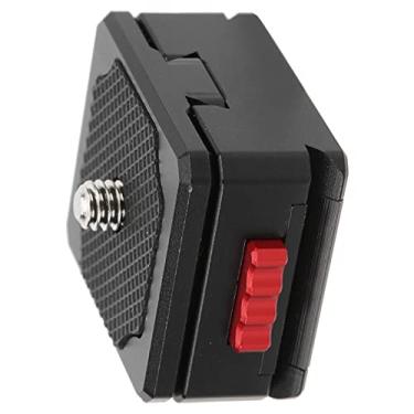 Imagem de Mini Placa de Liberação Rápida Com Parafuso de 1/4 pol. para Bateria de Montagem Em V da Câmera, Função de Travamento Automático, Fácil de Transportar, Prevenção de Ferrugem e
