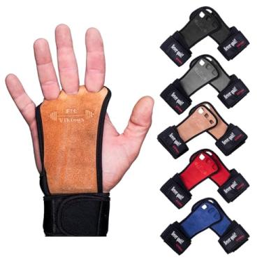 Imagem de Fit Vikings Punhos de ginástica – Luvas para Crossfit – Punhos de puxar – Pegas de mão para homens e mulheres – Luvas de ginástica para bares – Proteção contra lágrimas e bolhas – Treino seguro e
