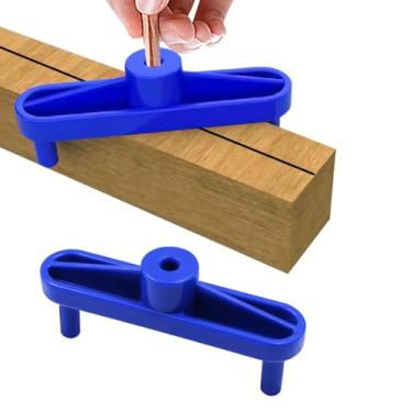 Imagem de TorSor 2 unidades de localizador de linha central de escriba, localizador central, marcador posicionador, régua de posicionamento, medidor de linha central, ferramenta de medição para marcenaria,