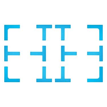 Imagem de Eco Walker Kit de marcadores Court Lines, crie sua própria mini quadra de tênis de pickleball (azul)