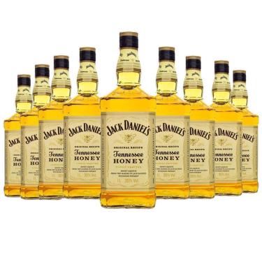 Imagem de Kit 9 Whisky Jack Daniel's Honey Original 375ml Uísque
