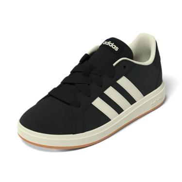 Imagem de adidas Tênis infantil Originals Grand Court 00s, Preto/branco fora/chiclete, 11.5 Little Kid