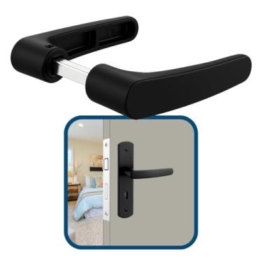 Imagem de Maçaneta Alavanca Avulsa Universal Reposição Soprano Ipanema para Fechadura Externa Interna Banheiro Porta Madeira Ferro