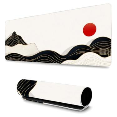 Imagem de Mouse Pad Gamer Profissional Grande Confortavél Anti Derrapante 90x40 - Montanha Dourada