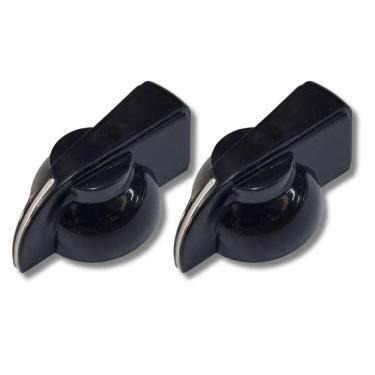 Imagem de Kit 2 Knob Chicken Head Amplificador Pedal Abs Preto
