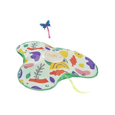 Imagem de IEUDNS Brinquedo interativo para gatos, esconde-esconde automático, suprimentos para animais de estimação, brinquedos móveis recarregáveis ​​por USB, ratos, Verde