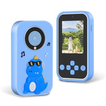 Imagem de VBESTLIFE Câmera Infantil para Meninos de 3 a 12 Anos de Idade, Garotos Infantis de Vídeo Digital de Vídeo Com Capa Macia de Desenho Animado, Câmera de Selfie de 1080p HD Kids para Criança (Azul)