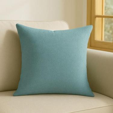 Imagem de Almofada Cheia Macia em Linho Premium Luxo Sofa Decorativa 45x45 Terra