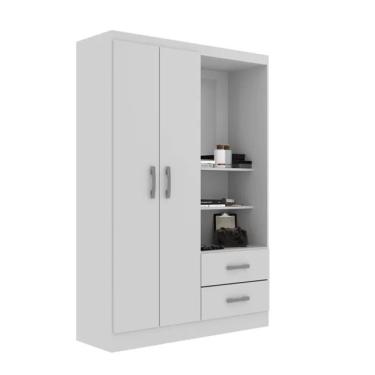 Imagem de Guarda Roupa Capelinha Infantil 2 Portas 2 Gavetas Premium Branco