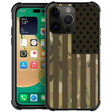 Imagem de CARLOCA Capa para iPhone 15 Plus, capas de camuflagem verde bandeira dos EUA para iPhone 15 Plus homens meninos, capa com design de padrão TPU macio antiarranhões compatível com Apple iPhone 15 Plus 6,7 polegadas camuflagem