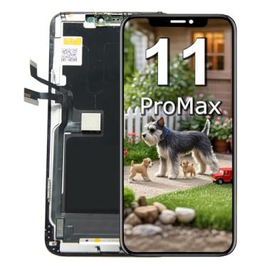 Imagem de Tela de substituição para iPhone 11 Pro Max de 6,5 polegadas, tela LCD sensível ao toque, digitalizador, compatível com o modelo A2161, A2218, A2220 (sem ferramentas)