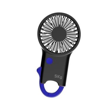 Imagem de Generic Ventilador portátil de mão Ventilador pessoal de mão 2 em 1 Função de fortalecimento de para concerto, Azul