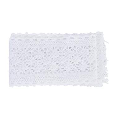 Imagem de YOUTHINK Fita de Guarnição Retro de Renda, 10 Metros de Fita de Renda de Fita de Fita de Fita para Fins de Design de Design Floral Embrulhando Jóias Decoração (WHITE)