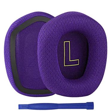 Imagem de G733 Ear Pads, Replacement Mesh Fabric Earpads Ear Cushions Cups Repair Parts for Logitech G733 G-733 G 733 Headphones Headsets - Purple