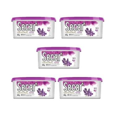 Imagem de Kit 5 Antimofo Secar Original 80g Mofo Bolor Fungos Bactéria Umidade D