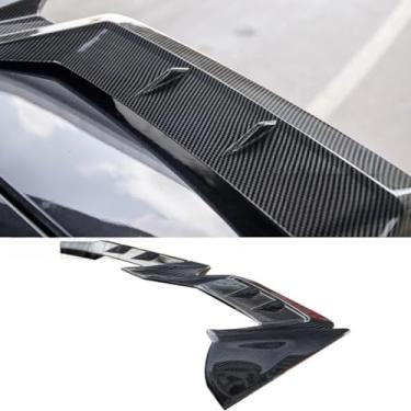 Imagem de Spoiler traseiro do carro, spoiler, porta-malas, porta-malas, peça de modificação do spoiler do teto da asa compatível com acessórios externos Senna 2021-2024 (preto brilhante)