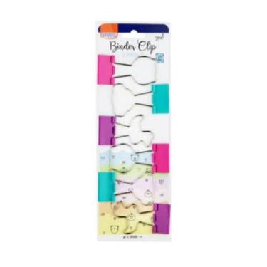 Imagem de CLIPS PARA PAPEL BINDER 25mm BLISTER COM 6 UNIDADES - BRW