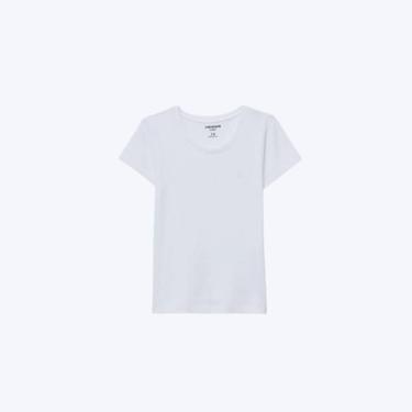 Imagem de Blusa Básica Manga Curta Slim Branca Infantil Menina Hering Kids 5Cmpn