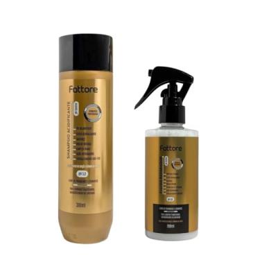Imagem de Kit Shampoo Acidificante + Fluido Reparador Fattore – Tratamento Capilar Profissional – pH 5,0 e pH 3,0 – Com Vinagre de Maçã e Extrato de Gérmen de Trigo – Limpeza Suave, Selagem de Cutículas, Antifrizz, Brilho Intenso, Proteção Térmica e Fortalecimento – Para Cabelos Fragilizados e Danificados – U
