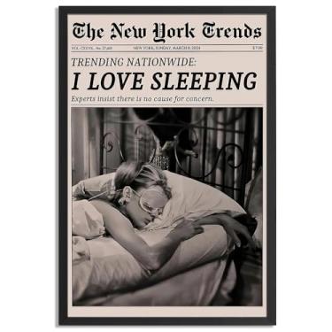 Imagem de Pôster de arte de parede emoldurado em preto e branco de luxo moderno para decoração de dormitório feminino formal - Fotos em tela de jornal feministas modernas prontas para pendurar no quarto do