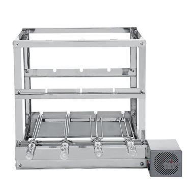 Imagem de Churrasqueira Multinível Rotativa Inox 3 Andares - 4 Espetos Giratório