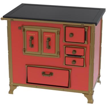 Imagem de Fogao a Lenha Venax GII n 2 Renaissance Premium Vermelho SE