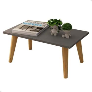 Imagem de Mesa Centro Para Sala Mesinha De Apoio Retangular Madeira(Gianduia)