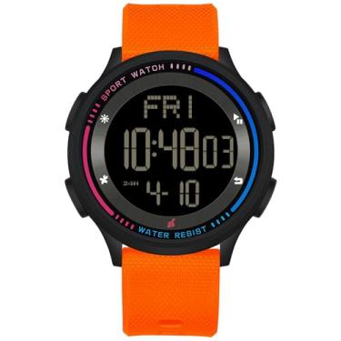 Imagem de Relógio esportivo masculino digital à prova d'água, despertador, cronômetro, cronômetro, calendário regressivo, tático, masculino, corrida, ao ar livre, relojes para homens, caminhadas, tempo duplo