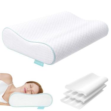 Imagem de Almofada de pescoço cervical Releep Adjustable Contour Memory Foam