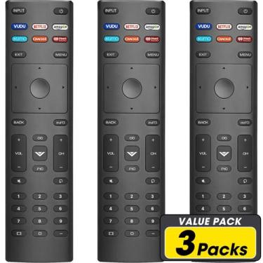 Imagem de Pacote de 3 controles remotos para VIZIO Smart TV HD LCD 4K UHD HDR - 