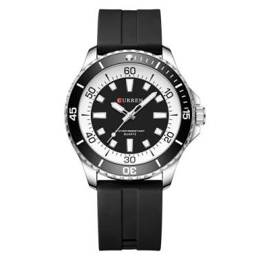 Imagem de Relógio RNONDRY Classic para homens com pulseira de silicone à prova d
