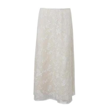 Imagem de Saia Maxi Vintage De Cintura Alta, Elegante, Estilo Francês, Linha A, 