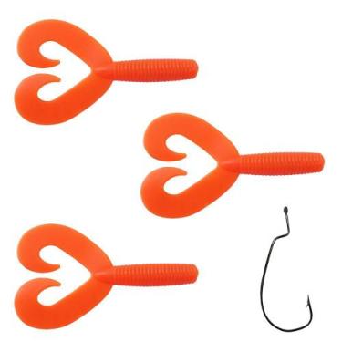 Imagem de Kit 3pçs Isca Sof Criatura Para Traíra Matadeira Grub Duplo Cor:06