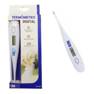 Imagem de Termômetro Digital Clinico Com Aviso Sonoro Adulto Infantil  LuaTek LV