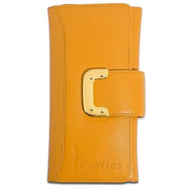 Imagem de Carteira De Couro Feminina Grande Para Cartões Documentos - Le Voyage,