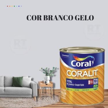 Imagem de Esmalte Sintético Base Água Coral Coralit 800ml Cor Cinza Brilhante p/